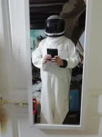 First test of the helmet + suit locking system